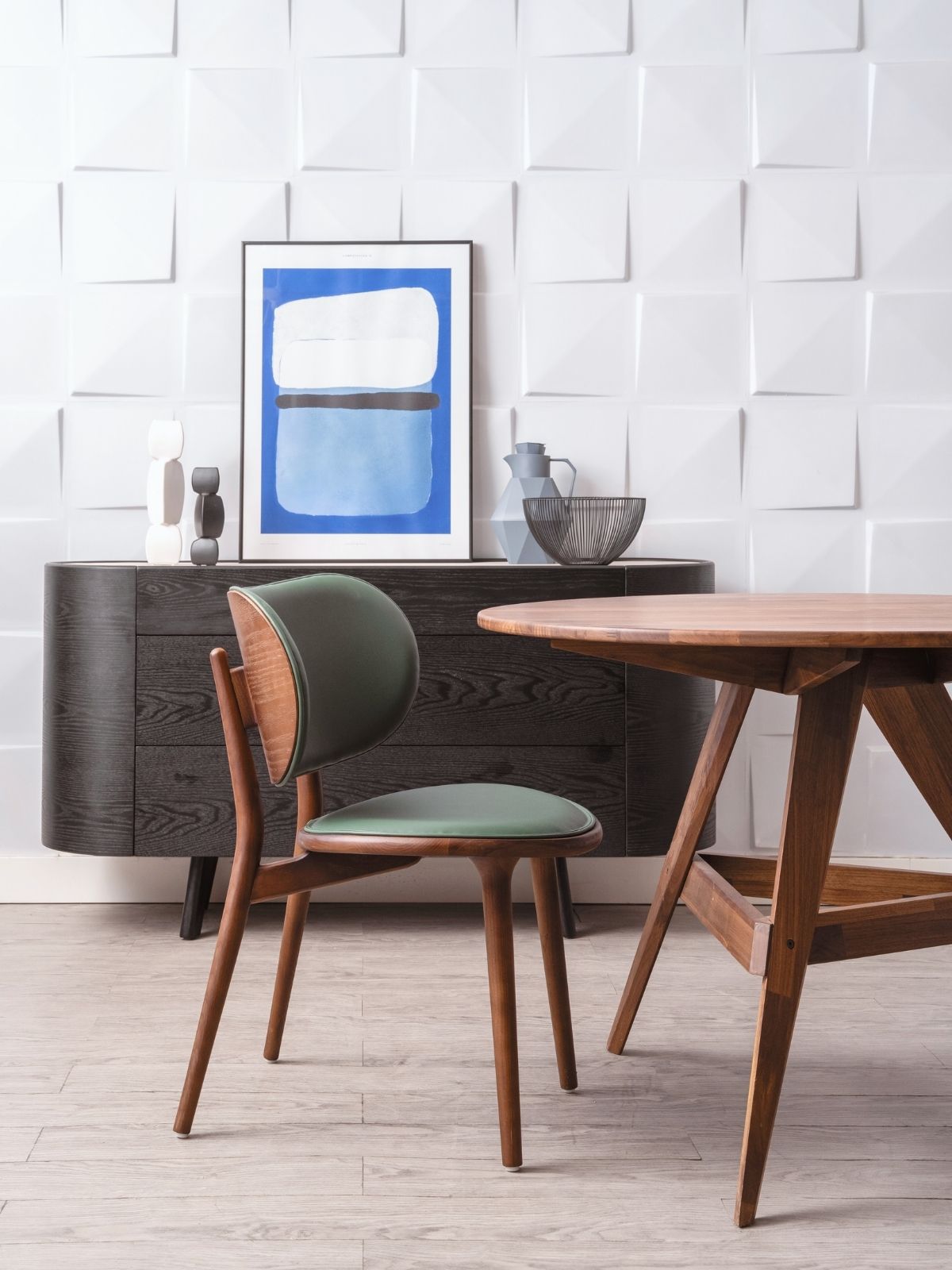 CAMBER dining chair, Walnut Brown-EMOH® ATELIER