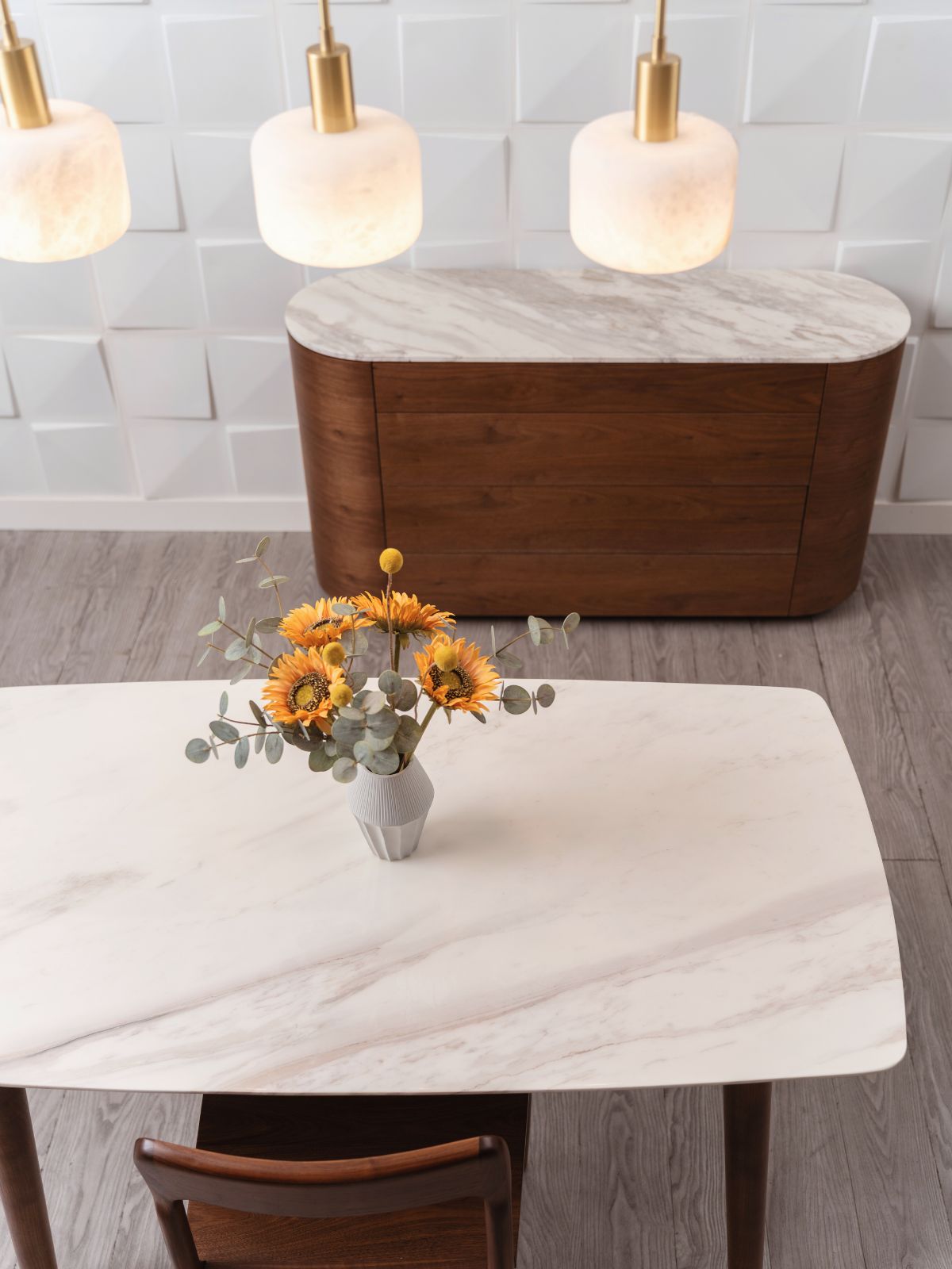 NOVA White Marble Table-EMOH® ATELIER