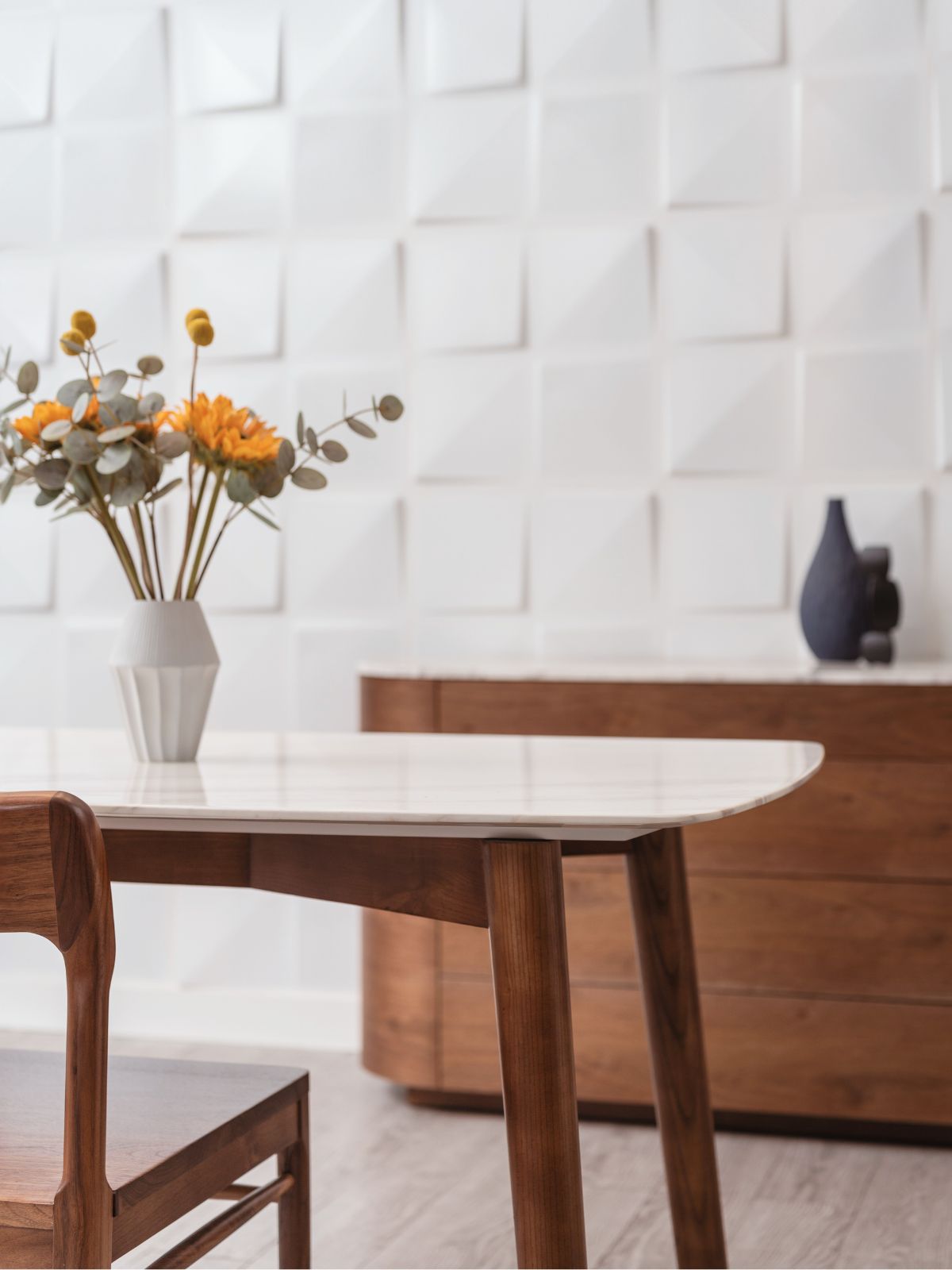 NOVA White Marble Table-EMOH® ATELIER