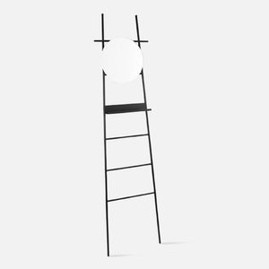 Wall Ladder Glint with Mirror Black-EMOH® ATELIER