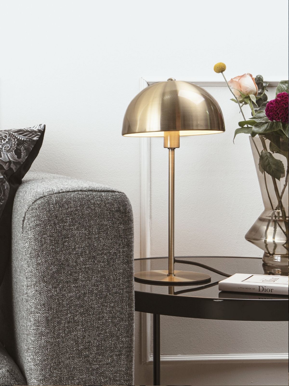 Table lamp Bonnet Metal Antique Gold-EMOH® ATELIER