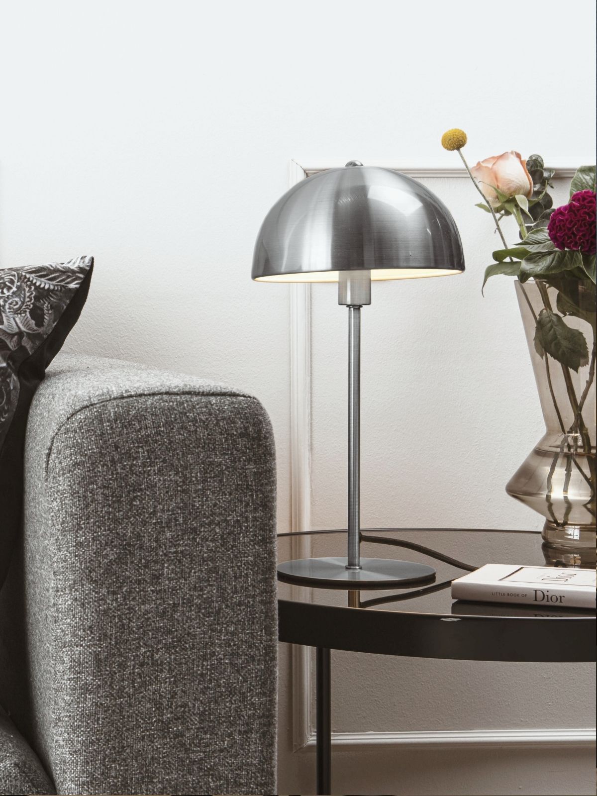 Table lamp Bonnet Metal Smokey Grey