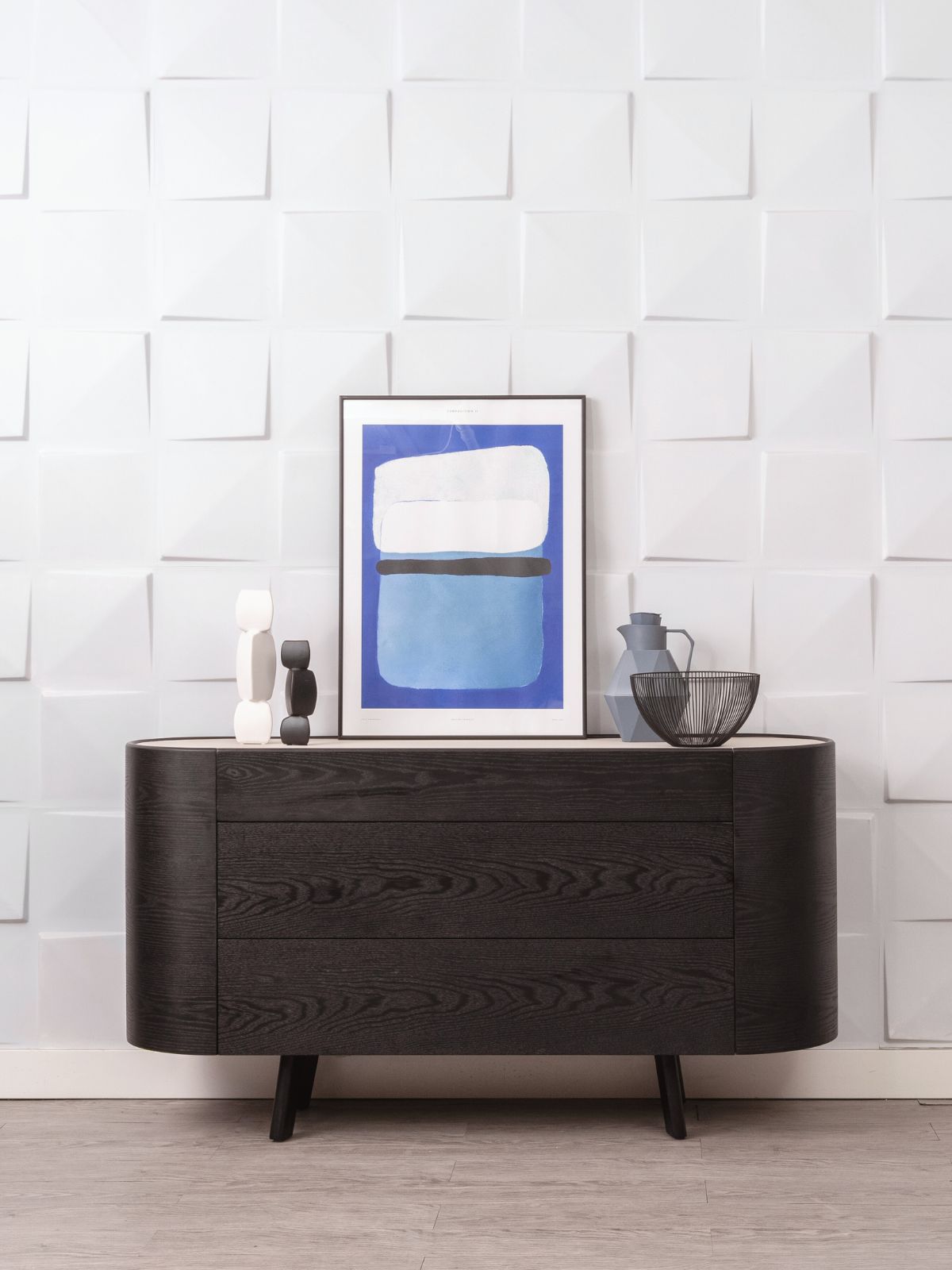NOVA Side board II, Smoky Black, L140