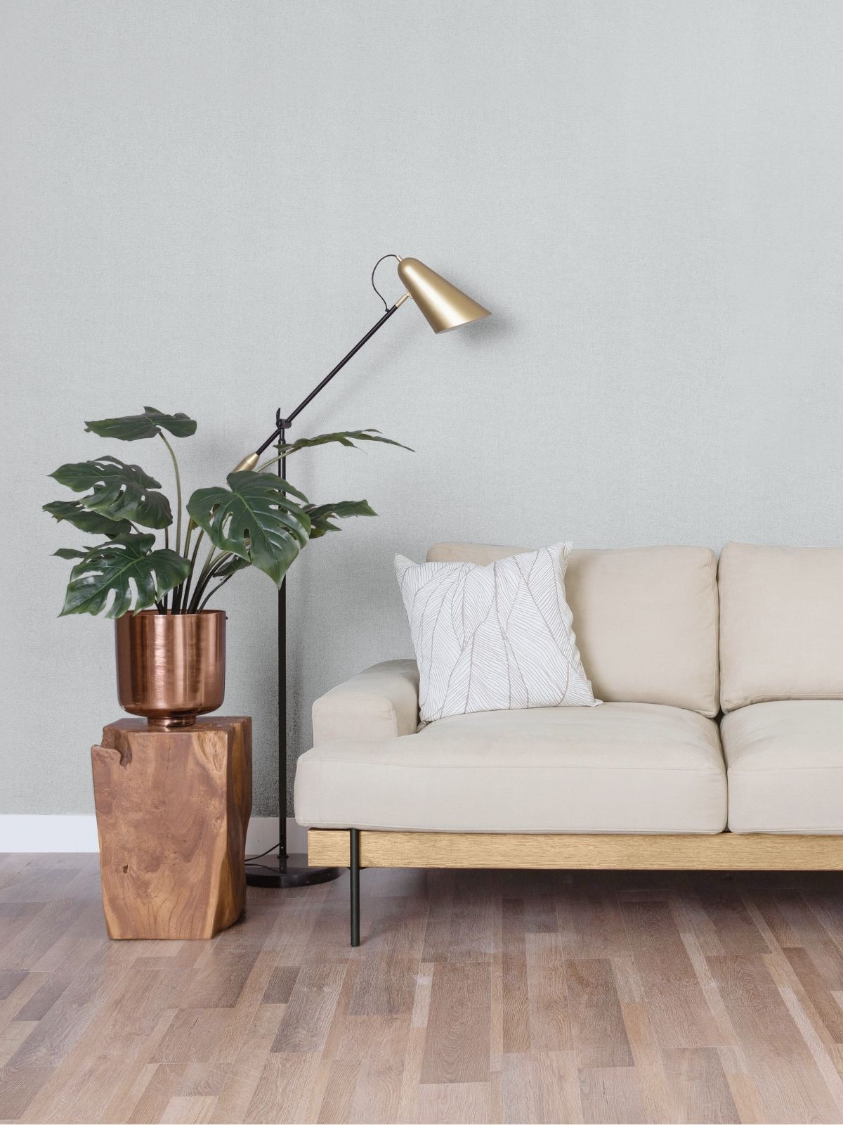 Nadine Frame Sofa, Oak