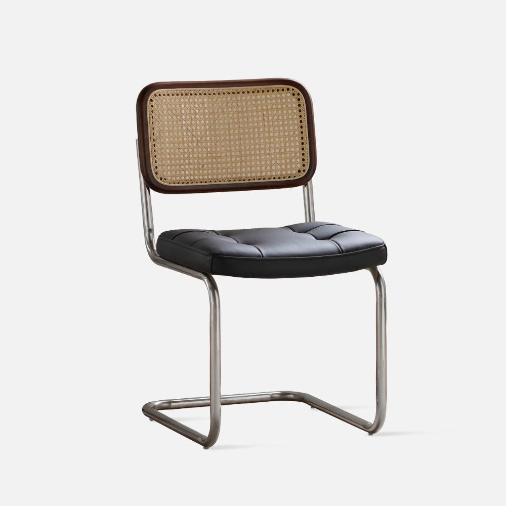 Nicolas Leather Chair, Black-EMOH® ATELIER