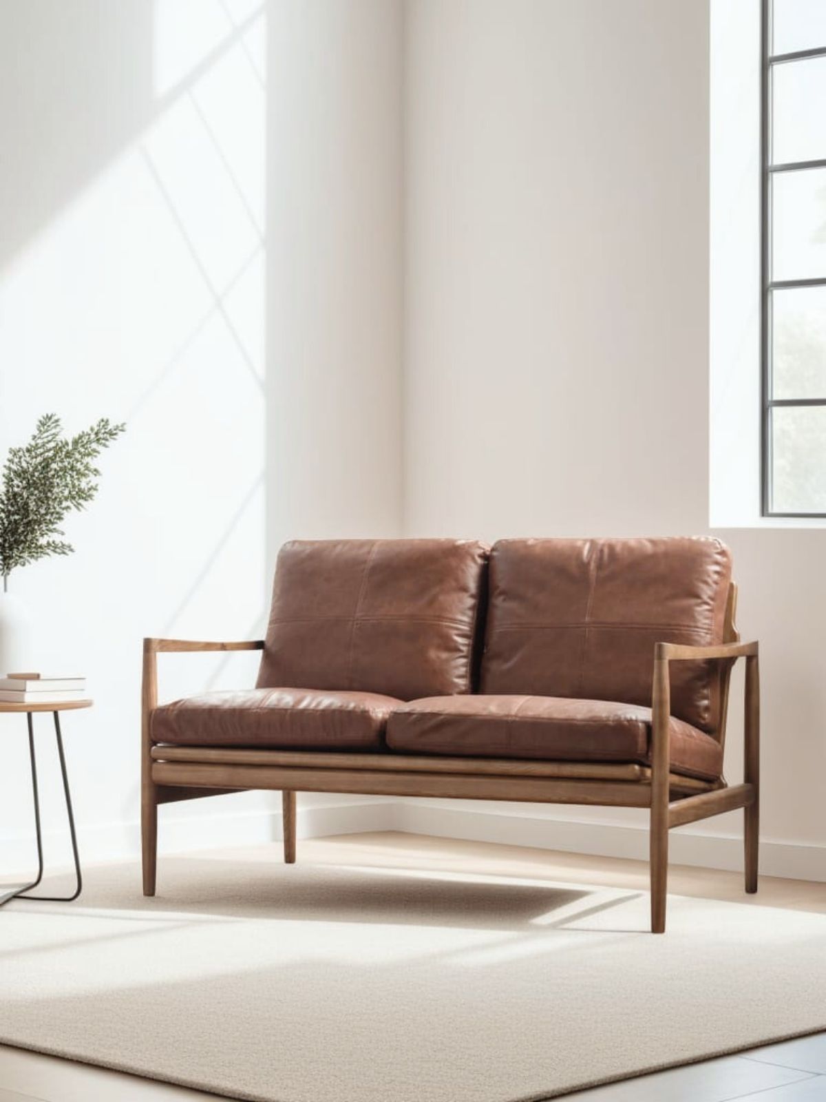 LATA 2-seater-sofa, Walnut Brown-EMOH® ATELIER