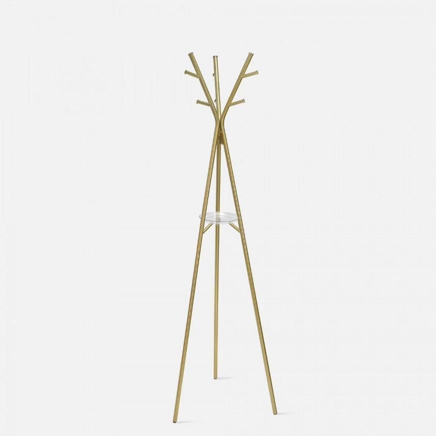 Coat Rack Deer Antique Gold