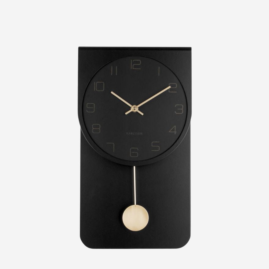 Wall Clock Casa Pendulum - Black