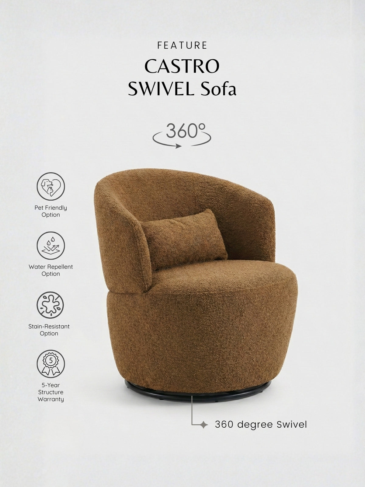 CASTRO Swivel Sofa
