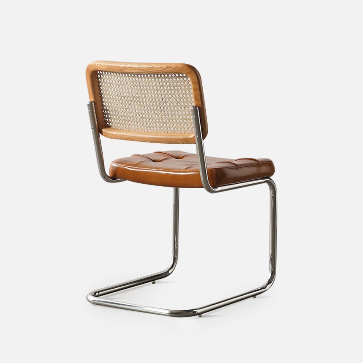 Nicolas Leather Chair, Brown-EMOH® ATELIER