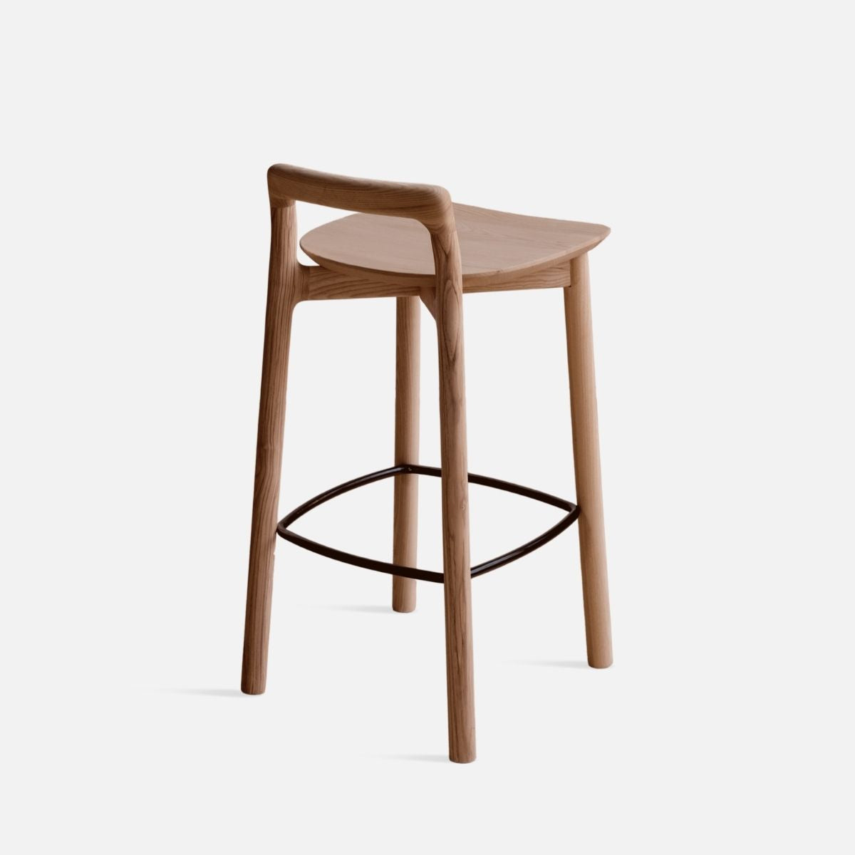 ONE Bar Stool, Walnut Brown-EMOH® ATELIER