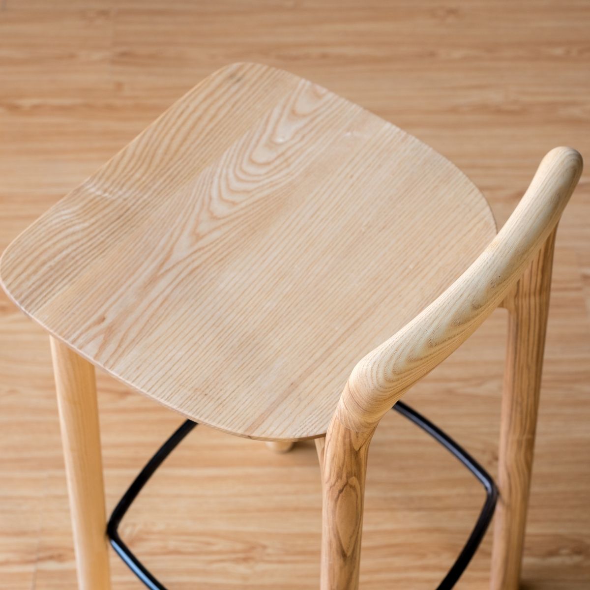 ONE Bar Stool, Walnut Brown-EMOH® ATELIER