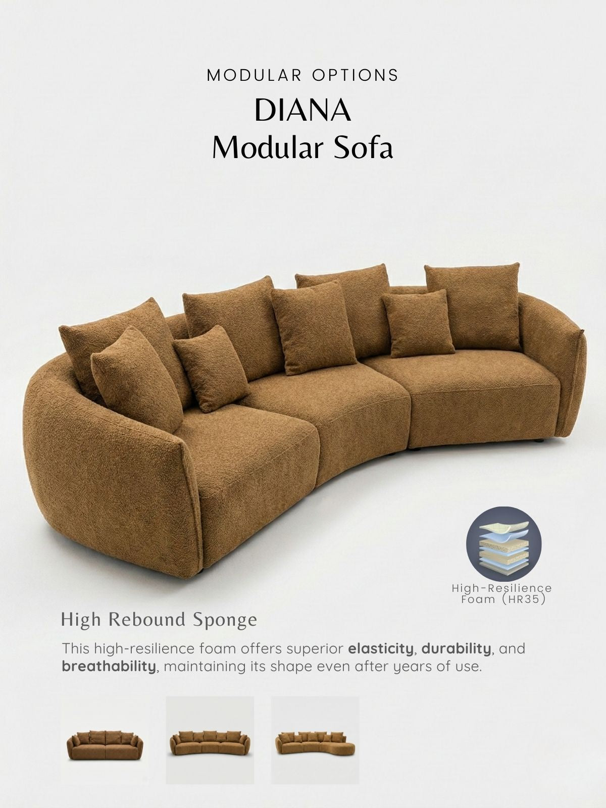 DIANA Modular Chaise Sofa