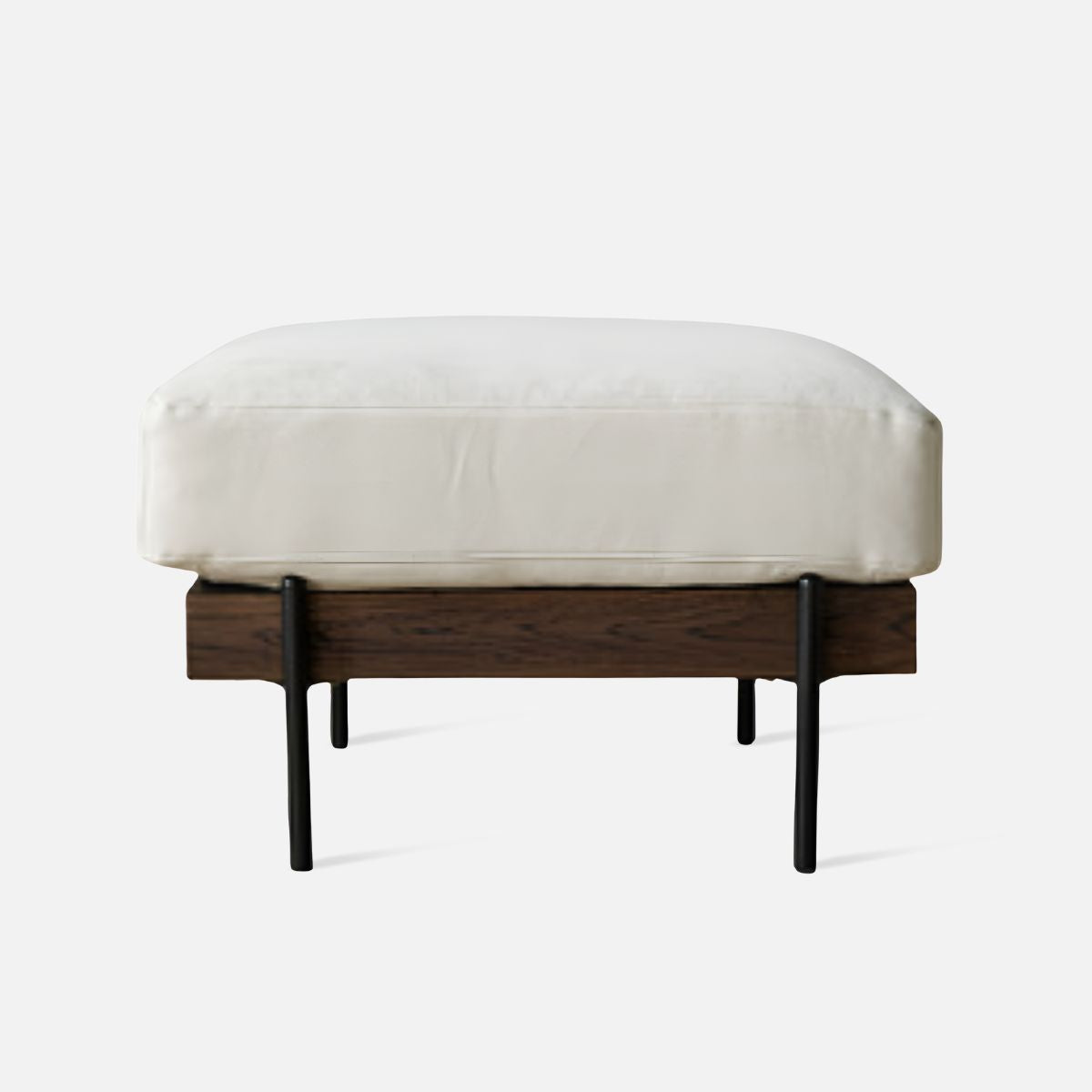 Nadine Frame Sofa Ottoman, Walnut-EMOH® ATELIER