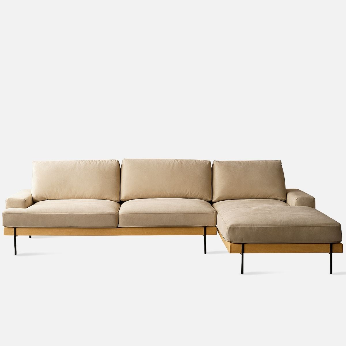 NADINE L-Shape Sofa, Oak