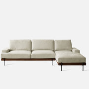 NADINE L-Shape Sofa, Walnut-EMOH® ATELIER