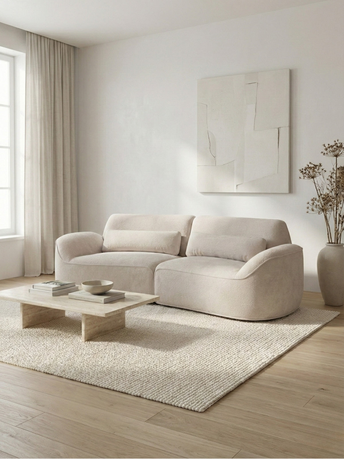 NOIR CURVA 2-Seater Chaise