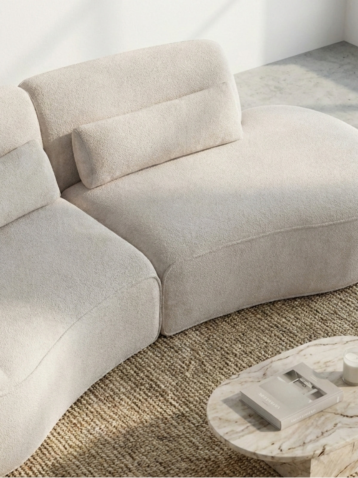 NOIR CURVA 2-Seater Chaise