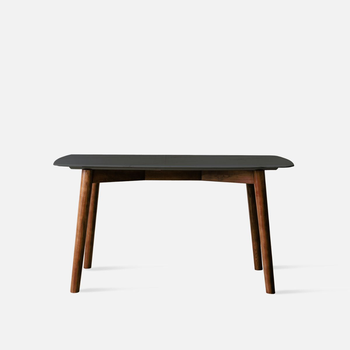 NOVA Marble Table, Black Leg