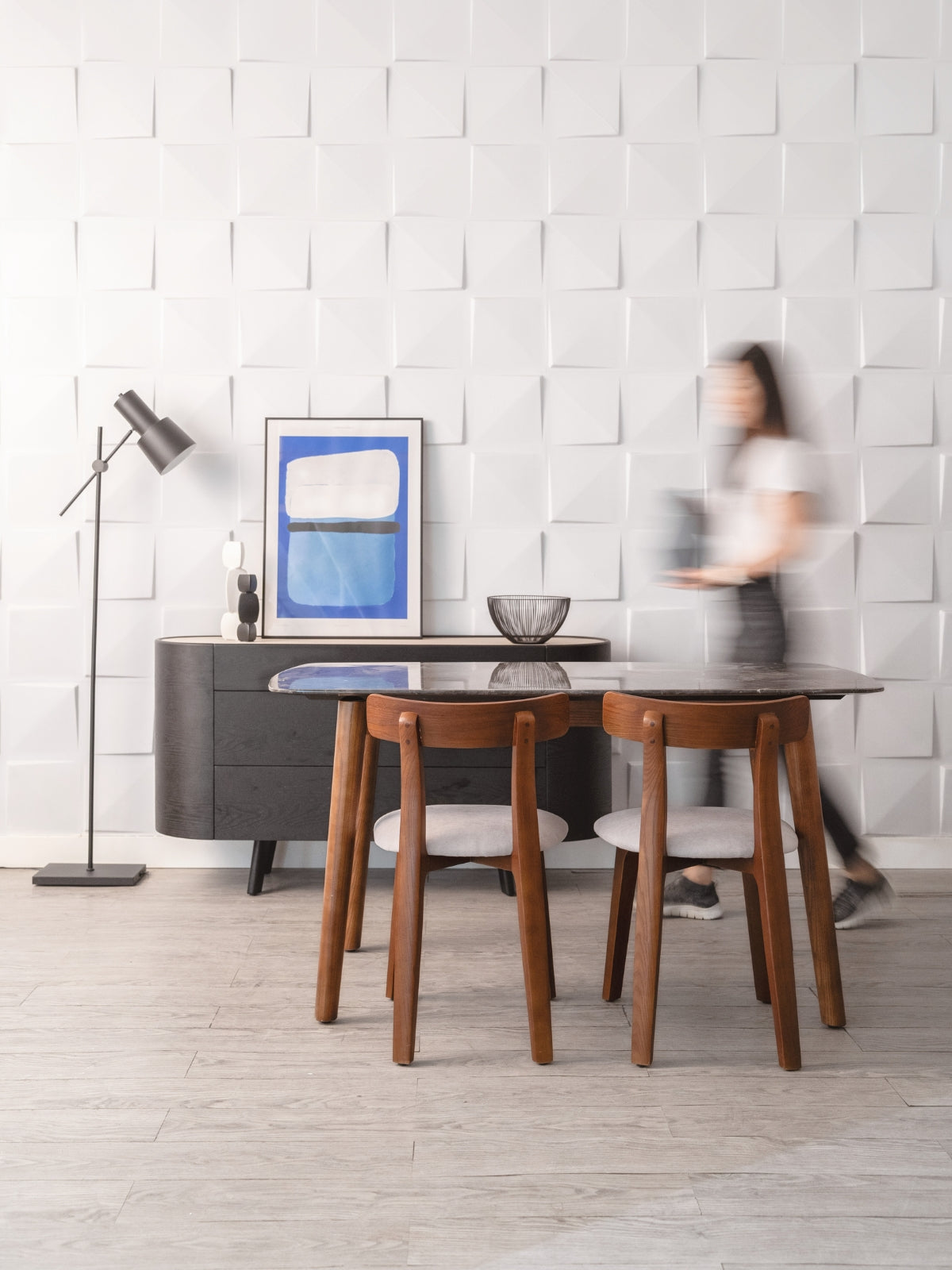 NOVA Grey Marble Table