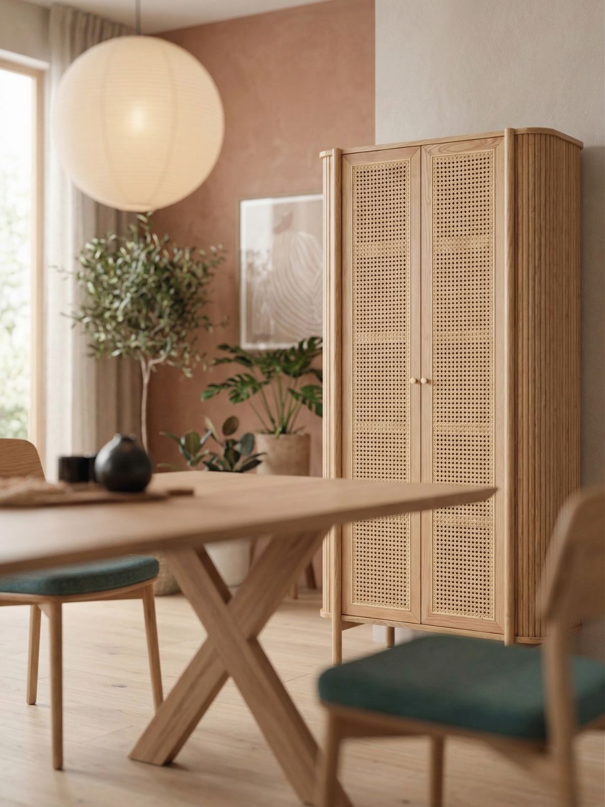 SEN RATTAN Tall Shelf