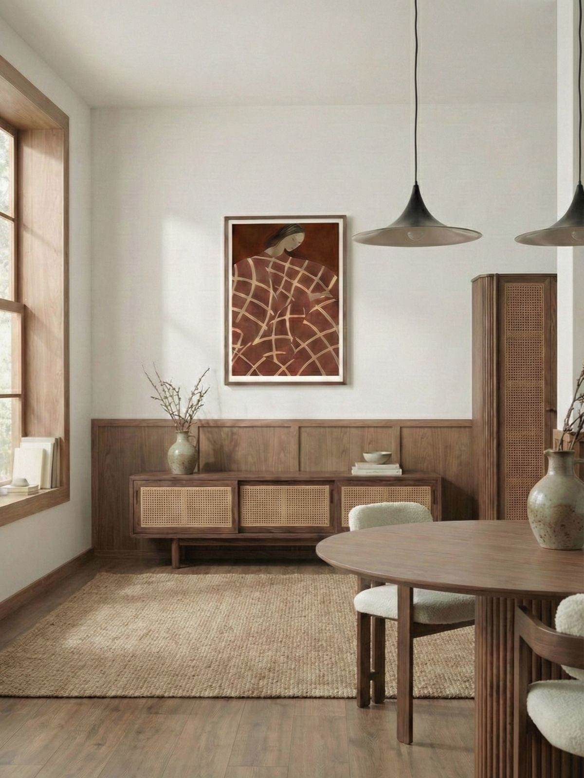 RIVO RATTAN TV Cabinet