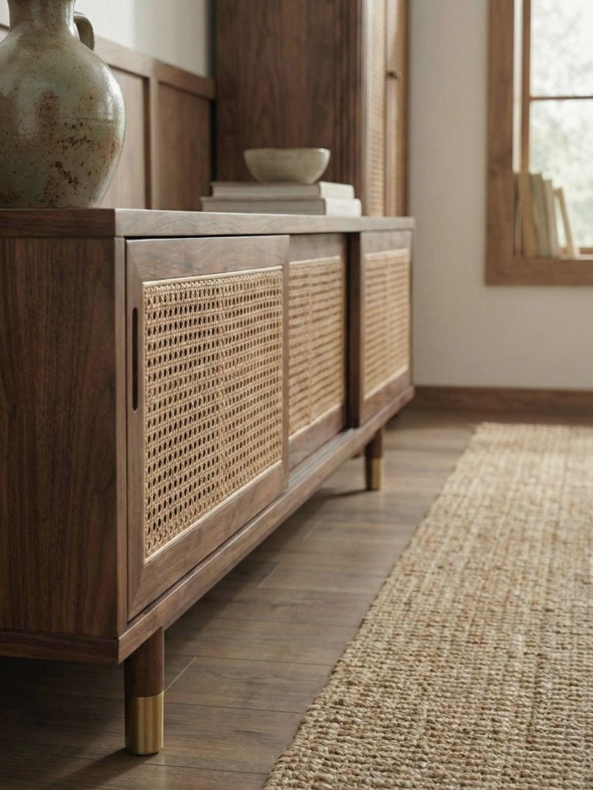 RIVO RATTAN TV Cabinet