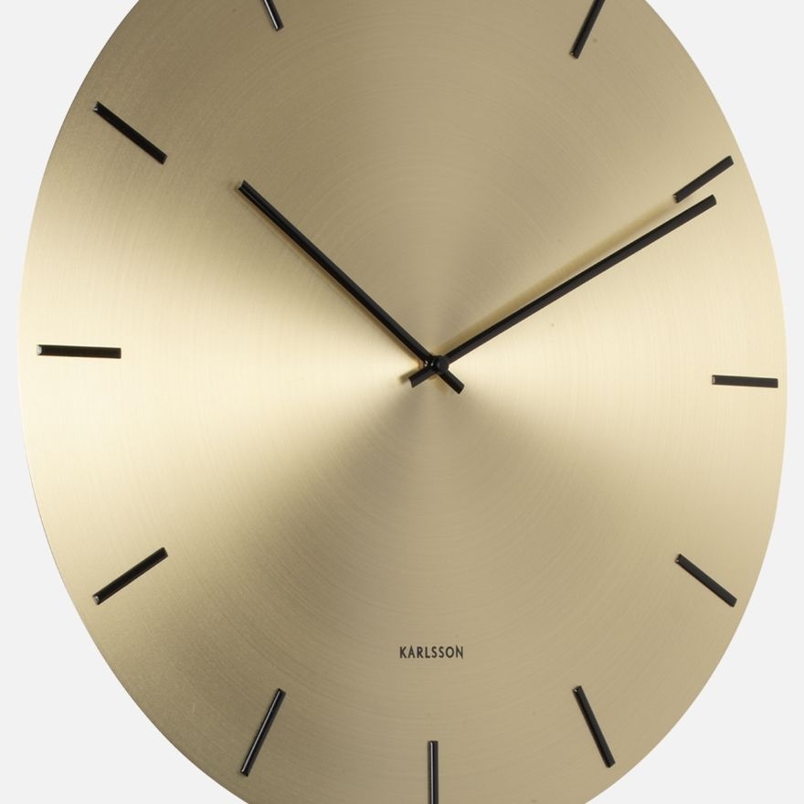 Wall Clock Impressive Pendulum, Gold-EMOH® ATELIER