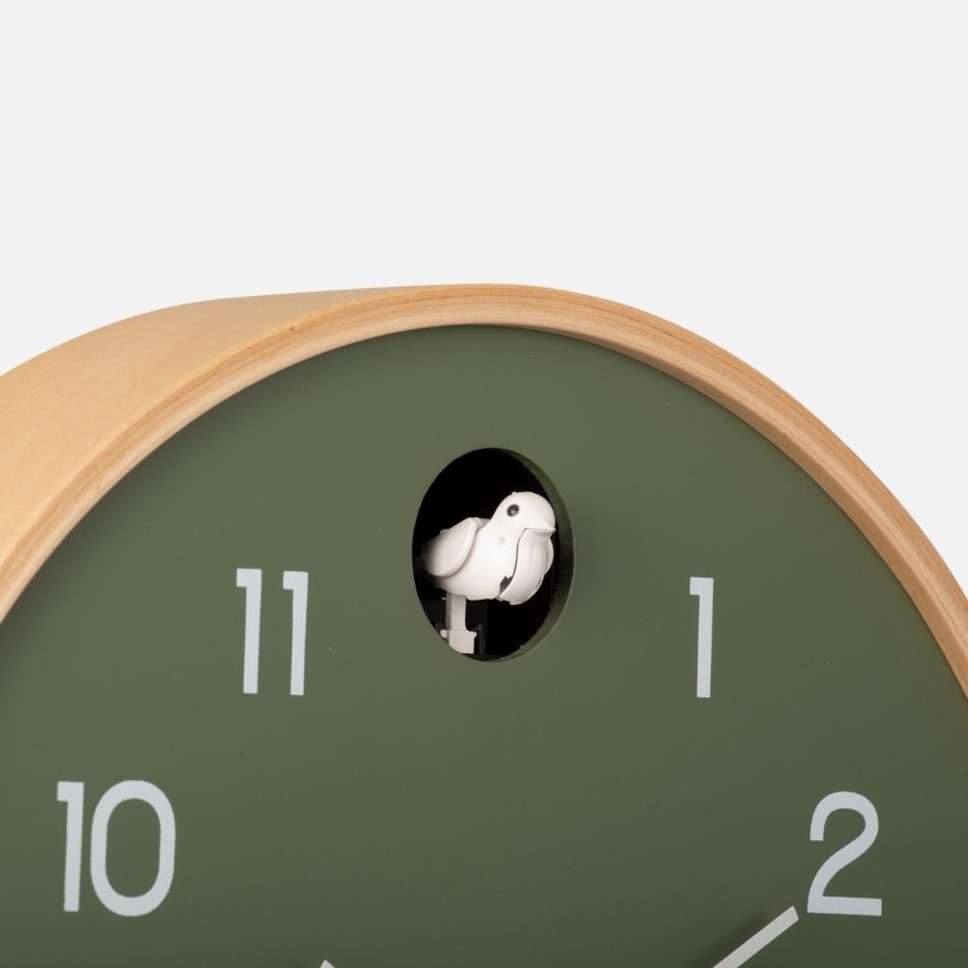 Cuckoo Wall Clock, Jungle Green