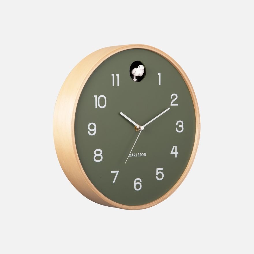 Cuckoo Wall Clock, Jungle Green
