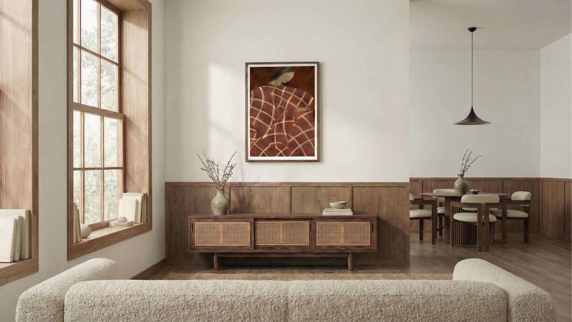 RIVO RATTAN TV Cabinet