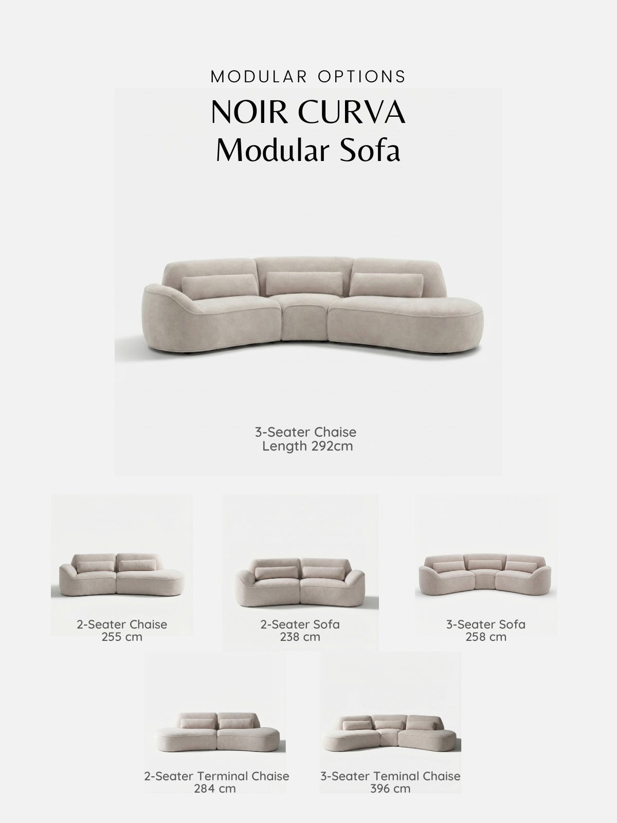 NOIR CURVA Modular Sofa
