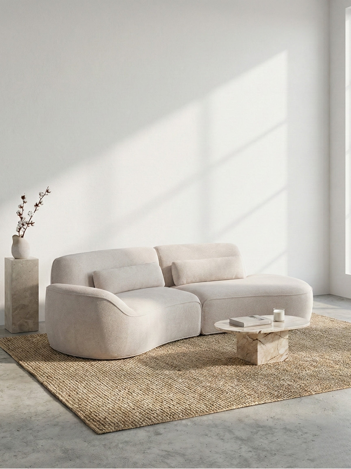 NOIR CURVA Terminal Chaise Sofa