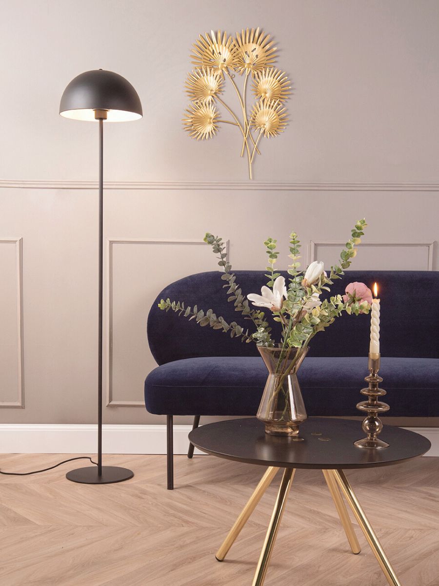 Floor lamp Bonnet metal smokey grey