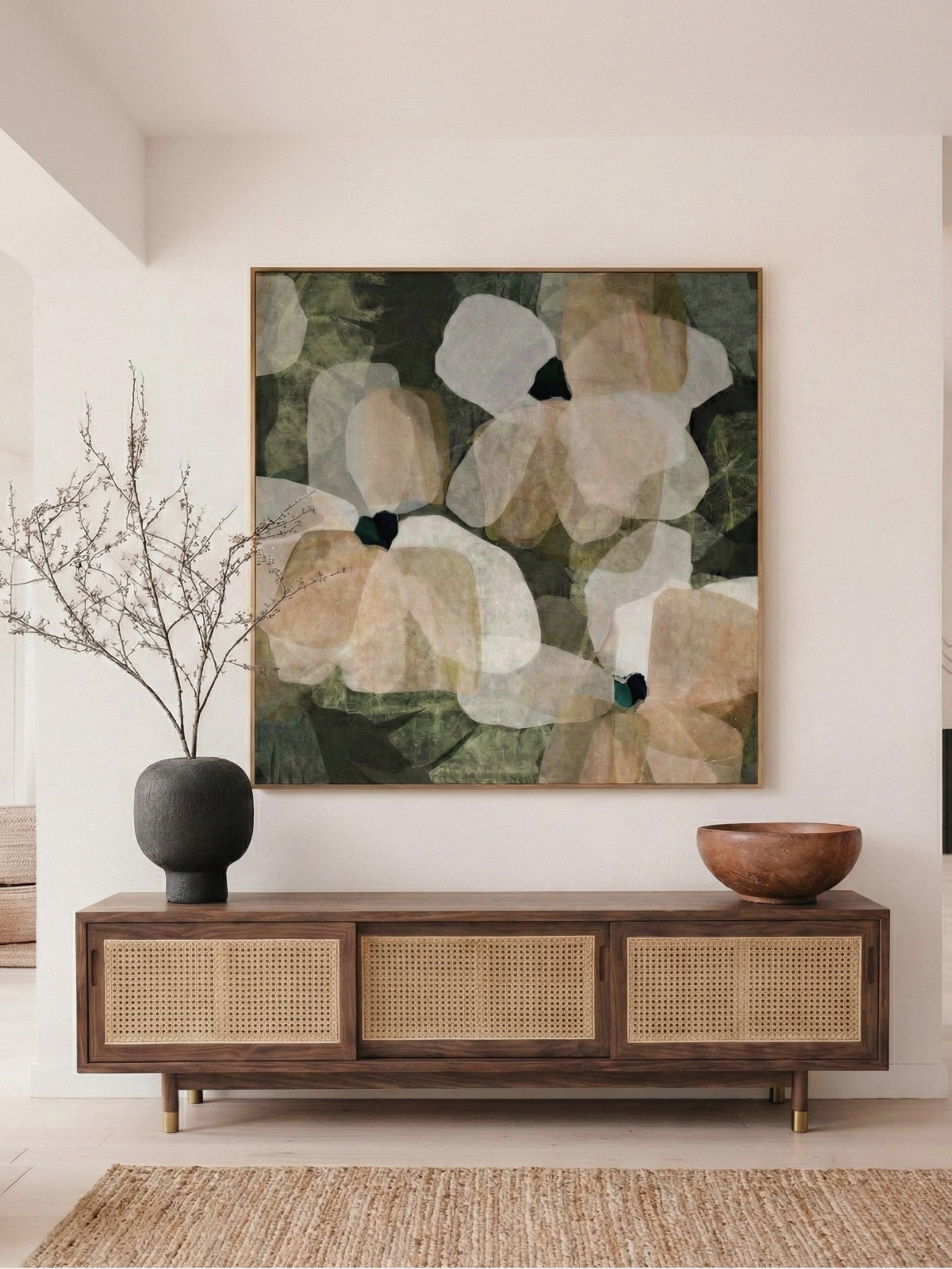 RIVO RATTAN TV Cabinet