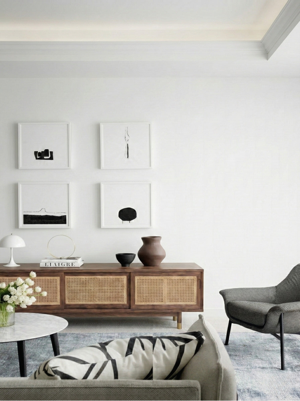 RIVO RATTAN TV Cabinet